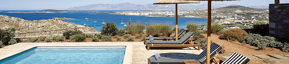 Villa amb piscina privada a Paros